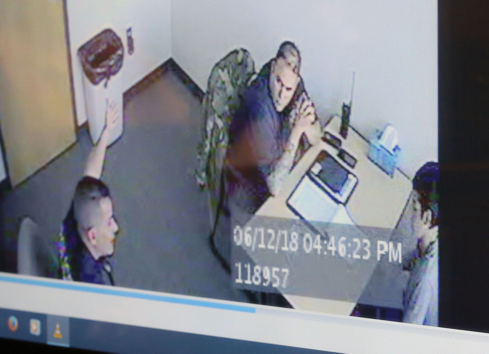 Video of Trevor E. Charles being interrogated played during plea hearing